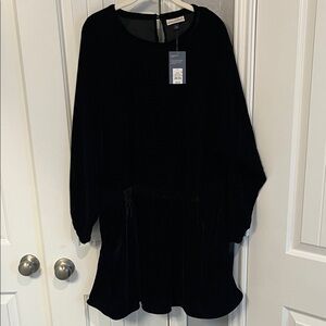 Universal Thread Black Velvet Mini Dress